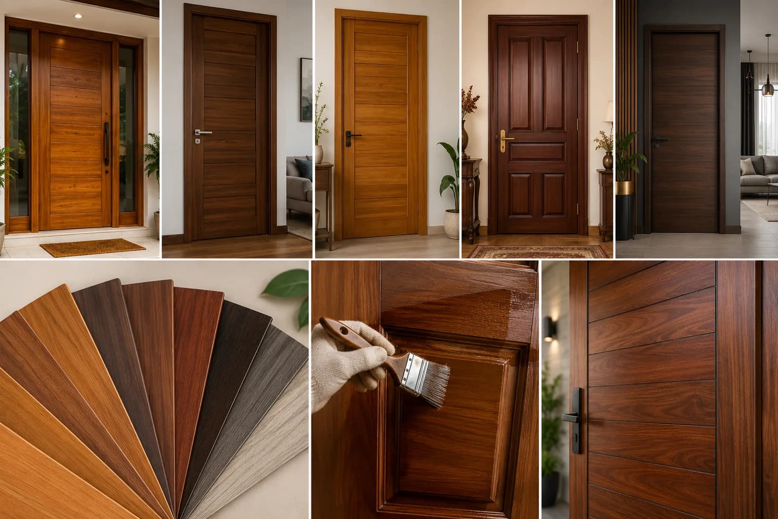 10 Modern Wooden Door Polish Colour Ideas for Indian Homes (2026)